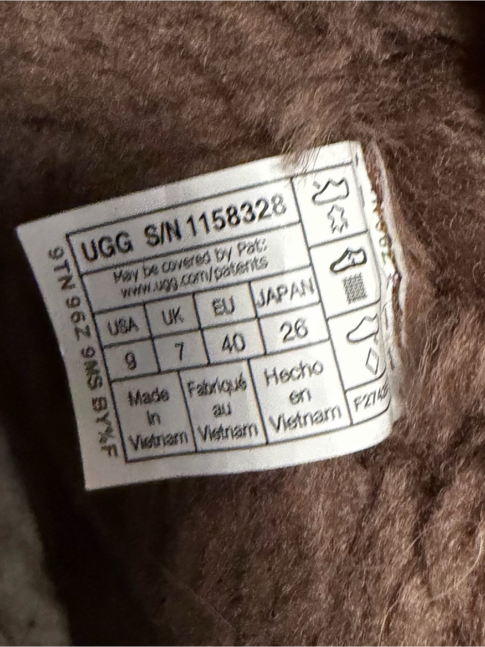 UGG 9M Classic Ultra Mini  Leopard Print Cozy Ankle Boots - Brown - Picture 5 of 6